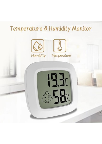 1 Adet Temea Mini LCD Dijital Termometre Higrometre Nem Ölçer Kapalı Nem Ölçer Oda Sıcaklık Sensörü Hava Istasyonu (Yurt Dışından) modelleri