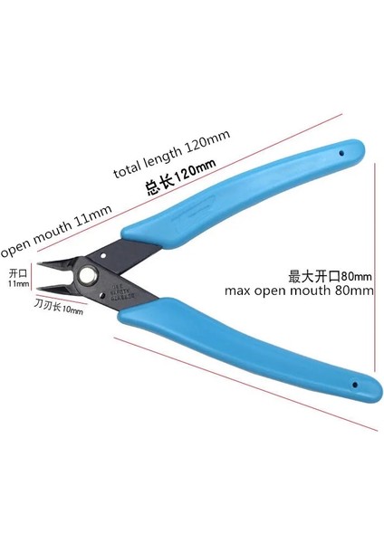 1 Adet Koyu Mavi 170 Wishful Kelepçe Pense Modeli Pense Tel Pense Kesim Hattı Striptizci Crimper Sıkma Aracı Kablo Kesici Paslanmaz Çelik Makası (Yurt Dışından)