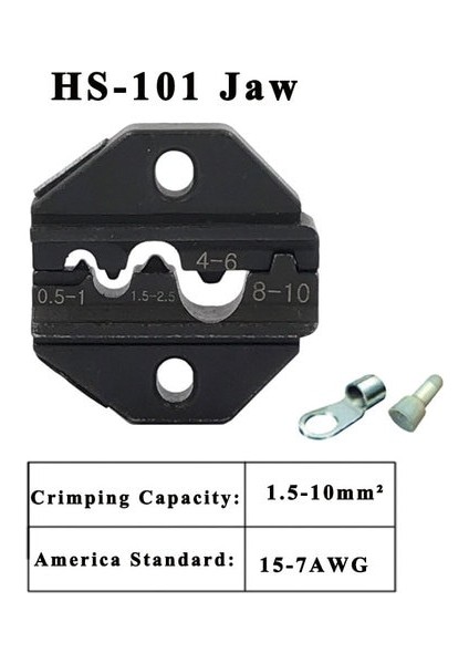 HS-101 230 mm Pense Için Sıkma Pensesi Çenesi, Fiş Yayı ve Sıkma Başlığı Terminalleri HS-02H HS-05H HS-03BC HS-10WF Yüksek Sertlikte Çene Aleti (Yurt Dışından)