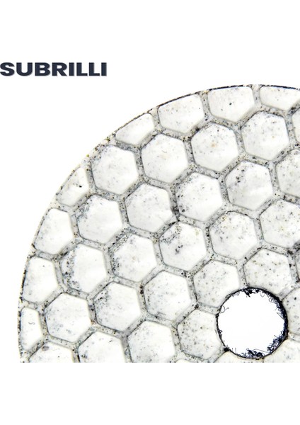 GRIT800 1 Adet 3 Inç Subrıllı 3" Elmas Parlatma Parlak Ped Kuru Kullanım Taş Mermer Granit Cam Cilası Fayans Zımpara Diski Parlatma Diski 1 Adet (Yurt Dışından)