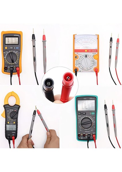 Timsah Klip Multimetre Testi Kabloları Evrensel Kablo Ac Dc 1000 V 20A 10A Cat Iıı Ölçüm Probları Kalem Çok Metre Test Cihazı Tel Ipuçları (Yurt Dışından) fırsatları