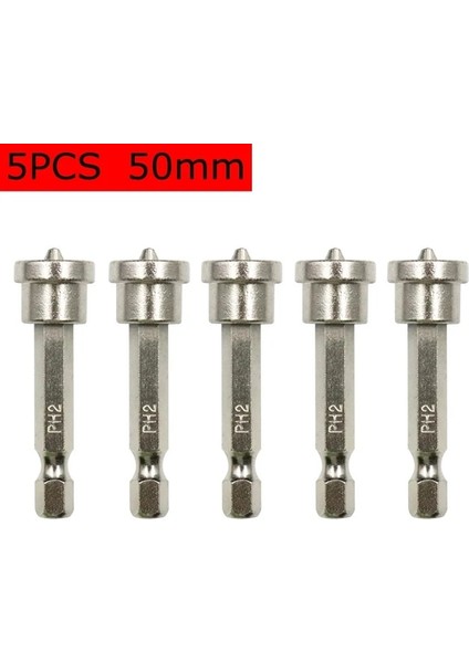 5 Adet 50MM 5/6 Adet Manyetik Konumlandırma Tornavida Uçları Kafa Ağaç Işleme Vidası Altıgen Sap Konumlandırma Bit Toplu Kafa Alçıpan Için (Yurt Dışından)