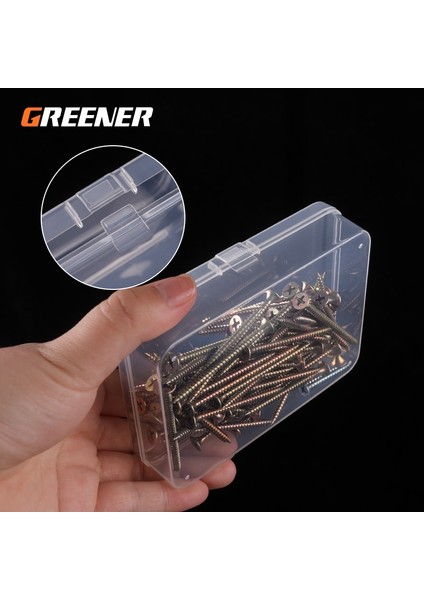 6.1 Yeşıl Çıkarılabilir Plastik Saklama Aracı Tornavida Organizatör Araç Kutusu Durumda Taşınabilir Şeffaf Metal Parçalar Donanım Araçları (Yurt Dışından)