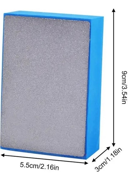 Mavi 4 Adet Elmas El Parlatma Pedleri 90X55MM Kiremit Cam Aşındırıcı Taşlama Bloğu Ped Taş Mermer Seramik Aşındırıcı Zımpara Diski (Yurt Dışından)