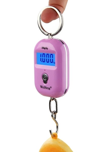 Pembe 25 kg x 5g Cep Dijital Asılı Ölçek Taşınabilir Mini Elektronik Bagaj Kanca Ölçeği LCD Arka Işık Mutfak Çelikhane Ağırlık Dengesi (Yurt Dışından) indirimleri