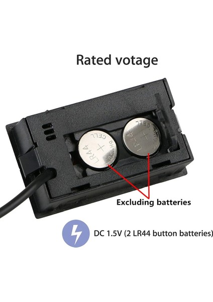 Beyaz 2m Telli Mini Dijital LCD Kapalı Uygun Sıcaklık Sensörü Nem Ölçer Termometre Higrometre Ölçer Buzdolabı Akvaryum Için (Yurt Dışından)