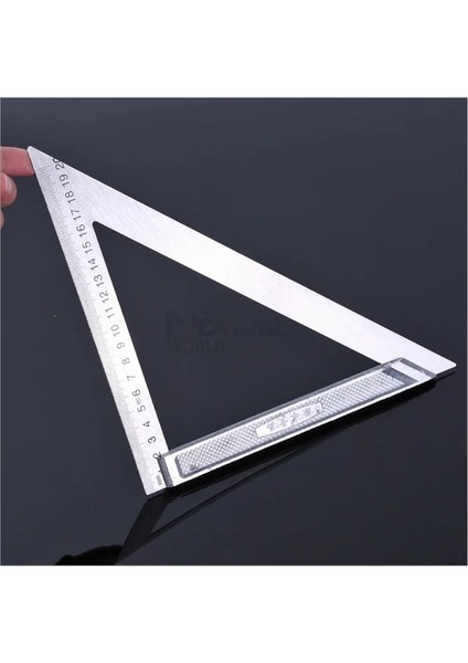 Üçgen Alüminyum Alaşımlı Kare Cetvel Dik Açı 90 Torna Cetveli Ağaç Işleme Cetveli Çelik Torna Cetveli Ölçme Araçları Ölçer (Yurt Dışından)