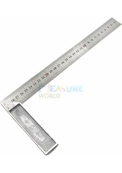 Üçgen Alüminyum Alaşımlı Kare Cetvel Dik Açı 90 Torna Cetveli Ağaç Işleme Cetveli Çelik Torna Cetveli Ölçme Araçları Ölçer (Yurt Dışından) fırsatları
