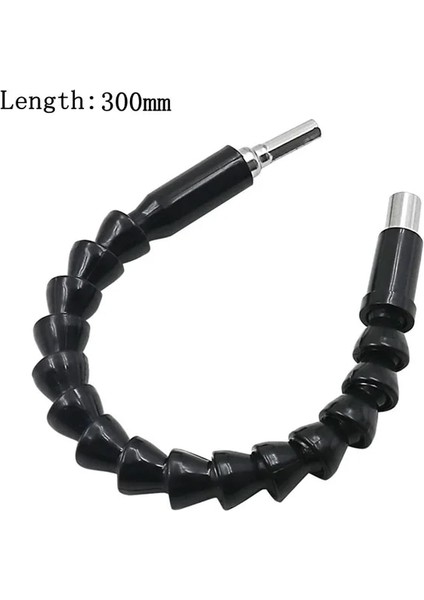 300MM Siyah 105 Derece Açı Tornavida Seti Tutucu Adaptörü Ayarlanabilir Uçları Nozullar Tornavida Ucu Sağ Açı Kafa Altıgen Bit Soket 1/4" (Yurt Dışından)