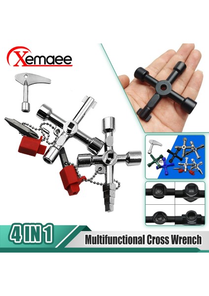 B Tipi Çok Fonksiyonlu Phillips Anahtarı 4 Yollu Evrensel Dahili Üçgen Anahtar Anahtarı Yüksek Kaliteli Çok Fonksiyonlu Tamir Araçları El Aletleri (Yurt Dışından) indirimleri