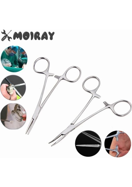 Kavisli Ağız 12.5cm Paslanmaz Çelik Kavisli Uç ve Kilitleme Kelepçesi Için Düz Uçlu Forseps Hemostatik Forseps Arteriyel Forseps Kelepçe Balık Kancası Pense (Yurt Dışından) indirimleri