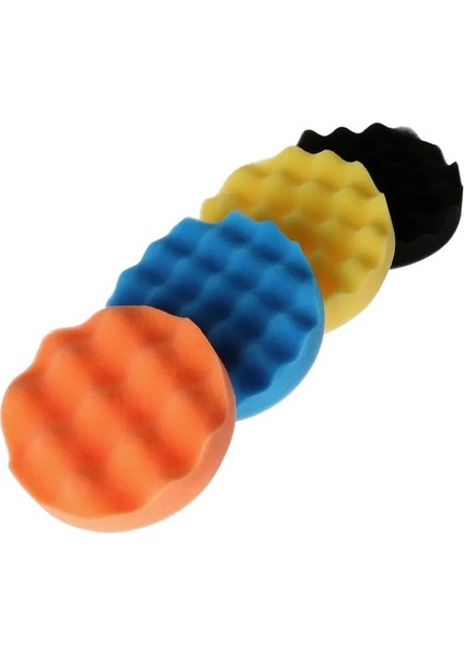 5 Inç Dreld 4 Adet 3/4/5/6 Inç Sünger Parlatıcı Parlatma Pedi El Aleti Seti Araba Parlatıcı Için Tampon Balmumu Temizleme Aracı 80/100/125/150MM (Yurt Dışından)