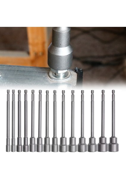 15MM 150MM Uzun 6MM-19MM Altıgen Somun Sürücü Matkap Ucu Lokma Anahtar Uzatma Kolu Lokma Anahtar, Uzatma Kolu (Yurt Dışından)