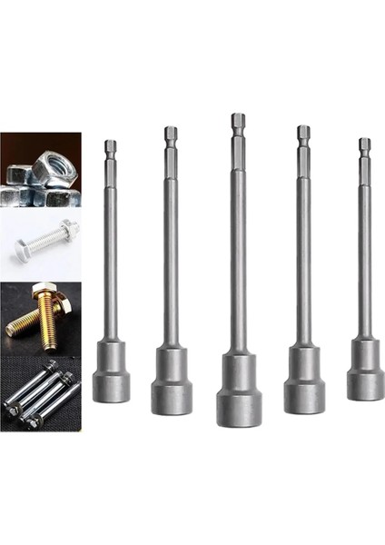 15MM 150MM Uzun 6MM-19MM Altıgen Somun Sürücü Matkap Ucu Lokma Anahtar Uzatma Kolu Lokma Anahtar, Uzatma Kolu (Yurt Dışından)