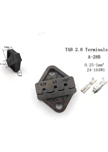 A-06 7.5'' Kalıp Setleri SN-28B SN-48B Sn-2 SN-01C Sn-06 Mini Avrupa Tarzı Sıkma Pensesi Makinesi Modülleri Çeneler (Yurt Dışından)