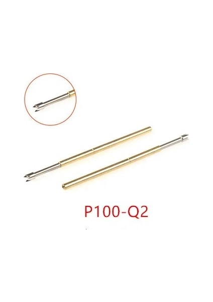 P100-Q2 20 Adet/torba Yay Testi Pimi P100-A2 A3 B1 E2 E3 H2 H3 H4 H5 J1 Q1 Q2 T2 Lm2 LM3DIŞ Çap 1.36MM Uzunluk 33.5mm Pcb Probu (Yurt Dışından)
