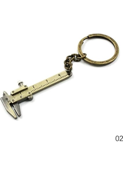 B-02 Mini Yaratıcı Ölçme Araçları Paslanmaz Çelik Geri Çekilebilir Cetvel Mezura Anahtarlık Anahtarlık Ölçme Araçları Anahtarlık Çekme Cetvel (Yurt Dışından)