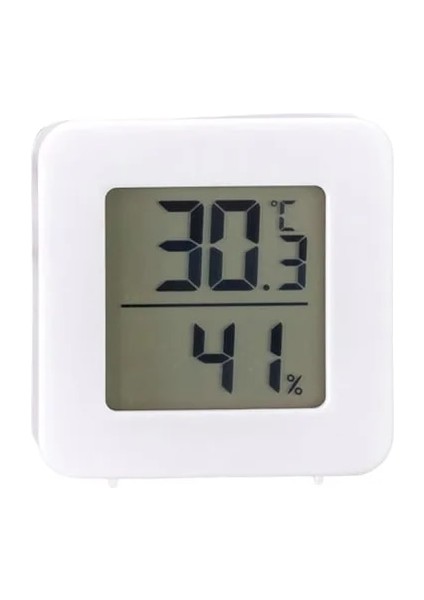 Beyaz LCD Dijital Termometre Higrometre Mini Termometre Sensörü Kapalı Oda Sıcaklığı Nem Ölçer Sensör Ölçer Hava Istasyonu (Yurt Dışından)