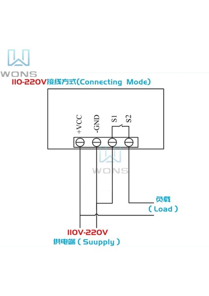 1m 10K 3950 Tel Dijital Termostat W3230 Ac 110-220V Dijital Sıcaklık Kontrolü LED Ekran Termostatı Isı/soğutma Kontrol Cihazı (Yurt Dışından)