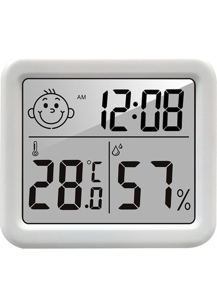 Beyaz Mini LCD Dijital Termo-Higrometre Sıcaklık Ölçüm Cihazları Manyetik Emme ile Sıcaklık ve Nem Ölçer (Yurt Dışından)