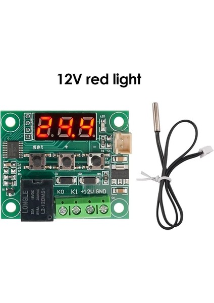 Kırmızı 12 V W1209 LED Dijital Termostat Sıcaklık Kontrol Cihazı Regülatörü Dc 12 Beyaz LED Kuluçka Ev Kapalı Termoregülatör (Yurt Dışından)