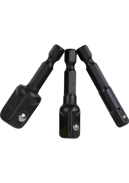 3 Adet Darbe Soket Adaptörleri Somun Sürücü Soketleri Hex Shank Uzantıları Tornavida Kolu Aracı 1/4 3/8 1/2 Inç (Yurt Dışından)