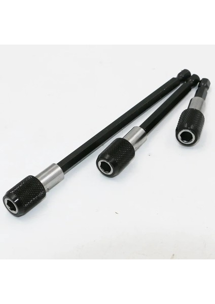 Siyah 100MM 1/4 Inç Altıgen Kolu Hızlı Açılan Tornavida Manyetik Bit Tutucu Ayarlanabilir Yaka Uzatma Çubuğu Çubuk 60MM 100MM 150MM (Yurt Dışından)