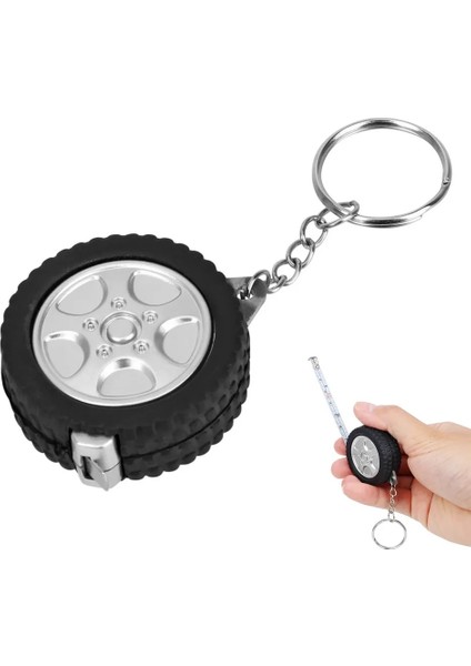 Bir 2 Adet 1 M Mezura Lastik Şekli Mini Geri Çekilebilir Bant Santimetre/ayak Anahtarlık Cetvel Seyahat Kamp Için Dikiş Aracı (Yurt Dışından)