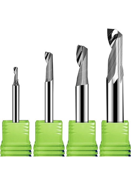 4X22 1 Adet 5A 3.175/4/5/6/8MM Tek Flüt Freze Kesiciler Alüminyum Cnc Araçları Katı Karbür Alüminyum Kompozit Paneller Ağaç Işleme (Yurt Dışından)