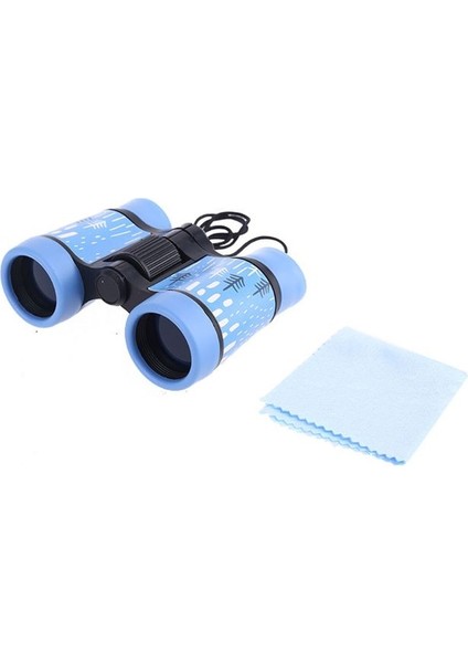 Mavi 4X30 Dürbün Plastik Çocuk Renkli Hafif Teleskop Çocuklar Için Kompakt Mercek Optik Objektif Lens Açık Oyuncaklar (Yurt Dışından)