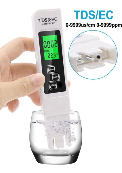 Sarı Yüksek Doğruluk Tds Metre Dijital Su Test Cihazı Dijital 0-14 Ph Ölçer Test Cihazı 0-9990PPM Tdsec LCD Su Saflığı Ppm Akvaryum Filtresi (Yurt Dışından) indirimleri