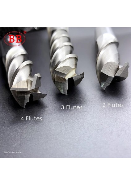 6mm 2 Flüt-Hss Bb Frezeler Yüksek Hassasiyetli Hss Metal Kesici Co8 Kobalt D1-32MM 2 3 4 Flüt Diş Alüminyum Freze Aleti Anahtar Koltuklu Yönlendirici Bit (Yurt Dışından) fırsatları