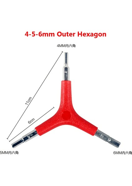2 Adet Y Tipi Bisiklet 4-5-6 8-9-10MM Üçgen Altıgen Anahtar Vida Anahtarı Anahtarı Fpv Quadcopter Pervane Rc Araçları Bisiklet Tamir Edc (Yurt Dışından)