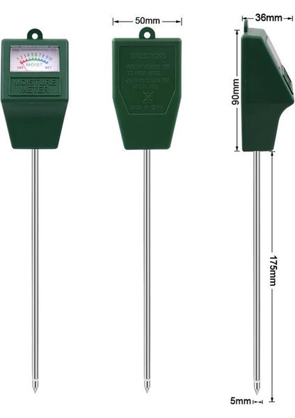 1 Pc Toprak Nem Test Cihazı Bitki Çiçek Test R Higrometre Toprak Test Cihazı Kiti Aracı 28 CM/11.02IN Çiçekler Güneş Işığı Ph (Yurt Dışından)