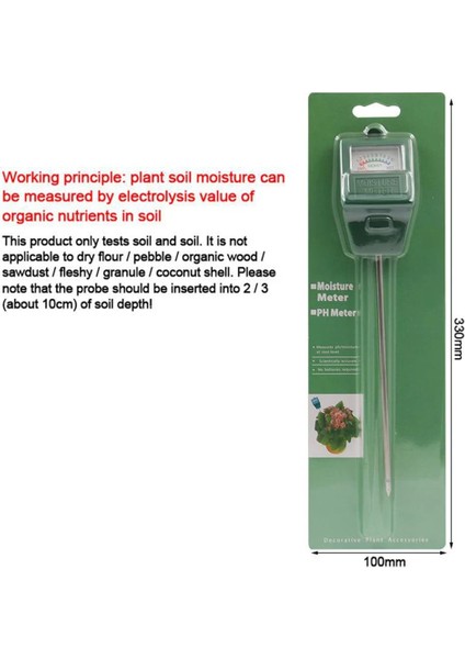 1 Pc Toprak Nem Test Cihazı Bitki Çiçek Test R Higrometre Toprak Test Cihazı Kiti Aracı 28 CM/11.02IN Çiçekler Güneş Işığı Ph (Yurt Dışından) modelleri