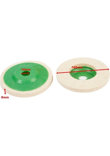 3 Adet 100MM Yün Parlatma Parlatma Tekerlekleri Keçe Ped 4 Inç Tampon Cila Diskleri Öğütücü Tekerlek Keçe Parlatma Diski Parlatıcı (Yurt Dışından)