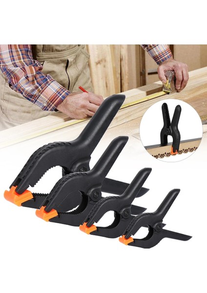 Stil 1 3 Inç 1 Pc 3/4/6/9 Inç Ağaç Işleme Kavrama Yaylı Klip Siyah Plastik Naylon Geçiş Kelepçeleri Arka Plan Maşa Dıy El Aletleri Grampo Klemmen (Yurt Dışından) modelleri