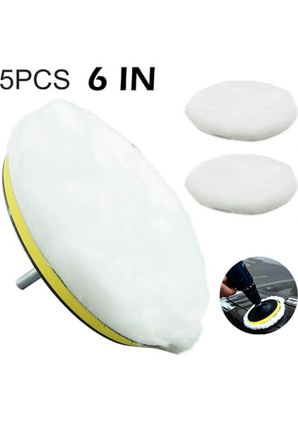 4 Inç 6 Adet 3/4/5/6/7 Inç Parlatma Kiti Parlatma Pedi Araba Ağda Sünger Disk Yün Tekerlek Oto Boya Bakım Parlatıcı Pedleri Araba Gadget (Yurt Dışından) fırsatları