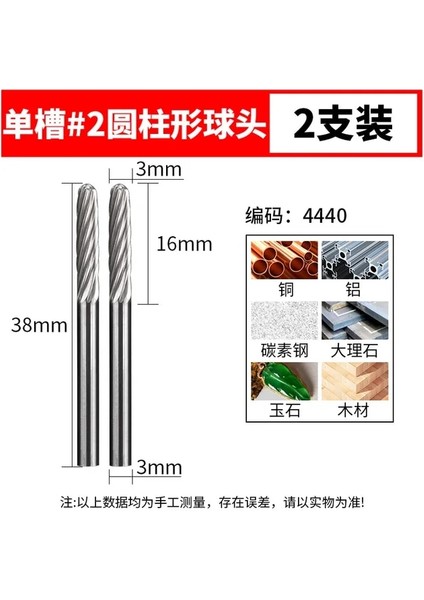 Xzz3 4440 Tungsten Çelik Taşlama Kafası 3 mm Tungsten Karbür Çapak Setleri Mini Matkap Elmas Burs Malzeme Tungstenio Dremel Aksesuarları Cnc (Yurt Dışından)