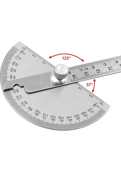 1 Adet 100MM 100,145,150MM Paslanmaz Çelik 180 Iletki Açı Ölçer Ölçüm Cetveli Döner Mekanik Alet Cetvel Iletki (Yurt Dışından) fiyatları
