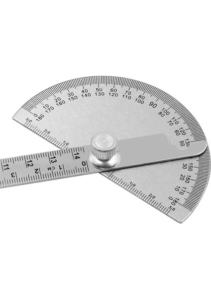 1 Adet 100MM 100,145,150MM Paslanmaz Çelik 180 Iletki Açı Ölçer Ölçüm Cetveli Döner Mekanik Alet Cetvel Iletki (Yurt Dışından) fırsatları