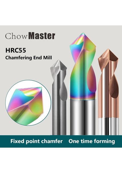 2X4X50 Renkli Nokta Matkap 90° 1-16MM Pah Freze Merkez Bit Cnc Router Bit Freze Kesici Karbür Uç Freze Alüminyum Çelik Metal Freze (Yurt Dışından)