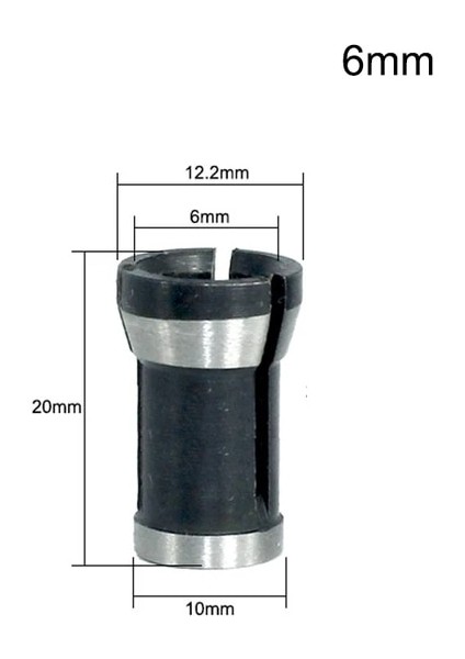 6mm Lavıe 1 Adet 3 Adet Set Pensler 6.35MM 8mm 6mm Pens Chuck Gravür Kırpma Makinesi Elektrikli Freze Makinesi Freze Kesicisi Aksesuarları (Yurt Dışından)