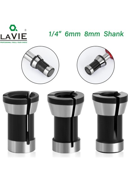 6mm Lavıe 1 Adet 3 Adet Set Pensler 6.35MM 8mm 6mm Pens Chuck Gravür Kırpma Makinesi Elektrikli Freze Makinesi Freze Kesicisi Aksesuarları (Yurt Dışından) fiyatları