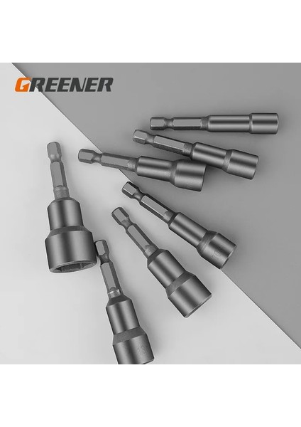 9mm x 80 Daha Yeşil Bir Adet 80MM Uzunluk Ekstra Derin Cıvata Somun Anahtarı Bit 6.35MM Hex Shank Anahtarı Soket Tornavida Güç Aracı Için (Yurt Dışından)