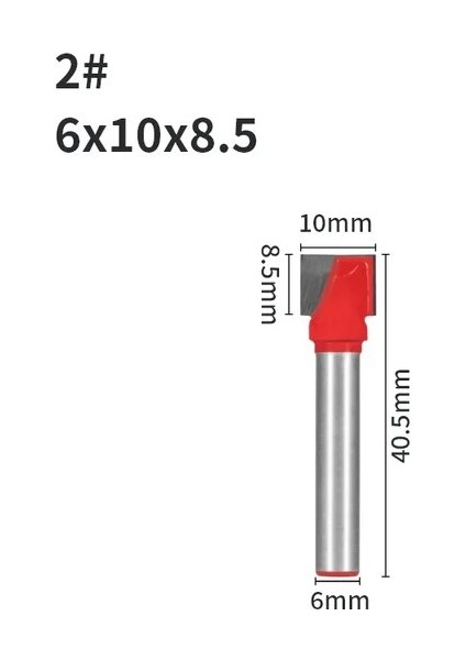 6X10X8.5 Yusun 1 Adet 6 mm Shank Temizleme Alt Bit Yönlendirici Bit Cnc Karbür Ağaç Işleme Freze Kesicisi Ahşap Bit Yüz Değirmeni End Mill Araçları (Yurt Dışından)