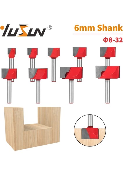 6X10X8.5 Yusun 1 Adet 6 mm Shank Temizleme Alt Bit Yönlendirici Bit Cnc Karbür Ağaç Işleme Freze Kesicisi Ahşap Bit Yüz Değirmeni End Mill Araçları (Yurt Dışından) fiyatları