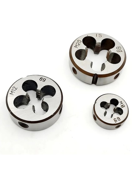 M6X0.5 Alaşımlı Çelik 1 Adet Sağ Metrik Dişli Kalıp M1 M2 M3 M4 M5 M6 M7 M8 M9 M10 M11 M12 M14 M15 M16 Metal Diş Açma Aracı Yuvarlak Kalıp (Yurt Dışından)