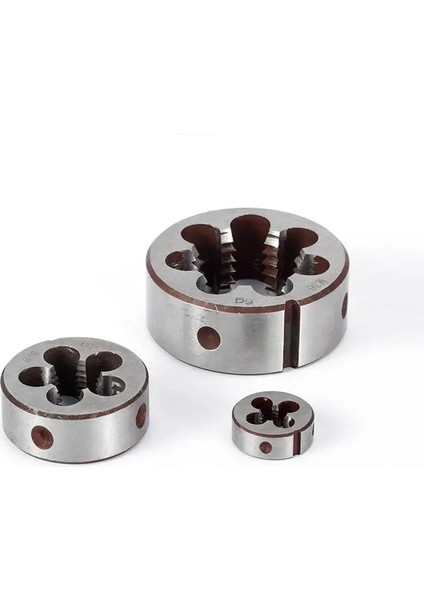 M6X0.5 Alaşımlı Çelik 1 Adet Sağ Metrik Dişli Kalıp M1 M2 M3 M4 M5 M6 M7 M8 M9 M10 M11 M12 M14 M15 M16 Metal Diş Açma Aracı Yuvarlak Kalıp (Yurt Dışından)
