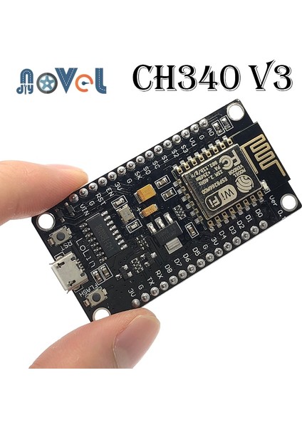 Nodemcu V3 CH340 Kablosuz Modül Nodemcu V3 CH340 Lua Wıfı Nesnelerin Interneti Geliştirme Kurulu ESP8266, Pcb Anteni ve Arduino Için USB Bağlantı Noktası ile (Yurt Dışından)